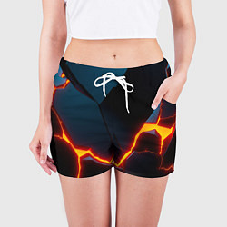 Шорты женские Breaking block, цвет: 3D-принт — фото 2