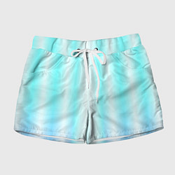 Шорты женские Neon white blue lines, цвет: 3D-принт