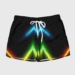 Шорты женские Neon multicolored lines, цвет: 3D-принт
