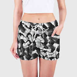 Шорты женские Мир шахмат, цвет: 3D-принт — фото 2
