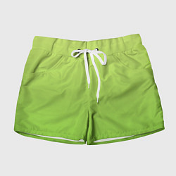 Шорты женские Color lime green, цвет: 3D-принт