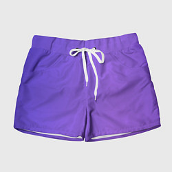 Шорты женские Color purple gradient, цвет: 3D-принт