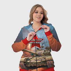 Женский 3D-костюм Танковые войска РФ, цвет: 3D-красный — фото 2