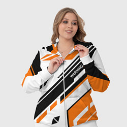 Женский 3D-костюм CS:GO Asiimov P90 Style, цвет: 3D-белый — фото 2