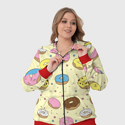 Женский 3D-костюм Сладкие пончики, цвет: 3D-красный — фото 2