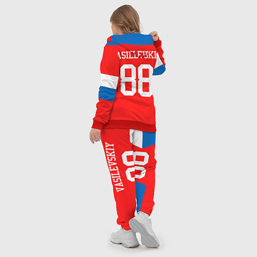 Женский костюм Сборная РФ: #88 VASILEVSKIY / 3D-Красный – фото 5