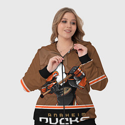 Женский 3D-костюм Anaheim Ducks, цвет: 3D-черный — фото 2