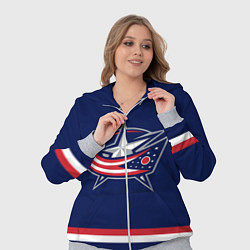 Женский 3D-костюм Columbus Blue Jackets, цвет: 3D-меланж — фото 2