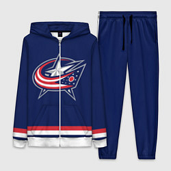 Женский 3D-костюм Columbus Blue Jackets, цвет: 3D-белый