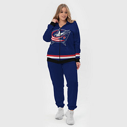 Женский 3D-костюм Columbus Blue Jackets, цвет: 3D-черный — фото 2