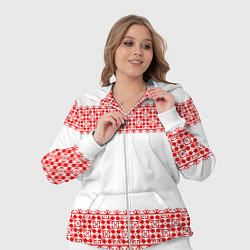 Женский 3D-костюм Славянский орнамент (на белом), цвет: 3D-белый — фото 2