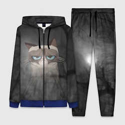 Женский 3D-костюм Grumpy Cat, цвет: 3D-синий