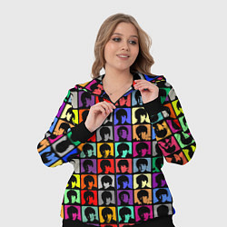 Женский 3D-костюм The Beatles: pop-art, цвет: 3D-черный — фото 2