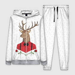 Женский 3D-костюм Christmas Deer, цвет: 3D-меланж