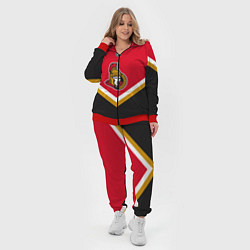 Женский 3D-костюм NHL: Ottawa Senators, цвет: 3D-красный — фото 2