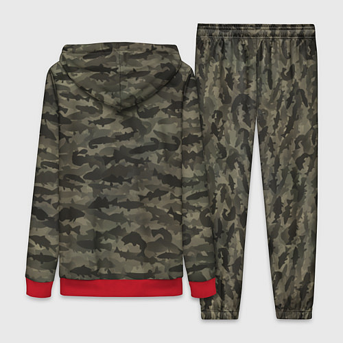 Женский костюм Камуфляж рыбака / 3D-Красный – фото 2