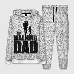 Женский 3D-костюм Walking Dad, цвет: 3D-белый