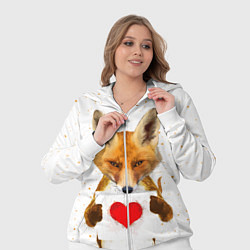 Женский 3D-костюм Влюбленная лиса, цвет: 3D-белый — фото 2