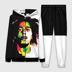 Женский 3D-костюм Bob Marley: Colors, цвет: 3D-черный