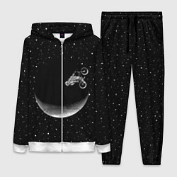 Женский 3D-костюм Астронавт байкер, цвет: 3D-белый