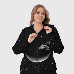 Женский 3D-костюм Астронавт байкер, цвет: 3D-черный — фото 2