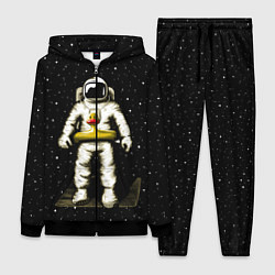Женский 3D-костюм Космонавт с уточкой, цвет: 3D-черный