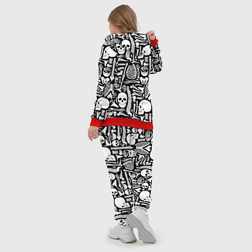 Женский костюм Кости / 3D-Красный – фото 5