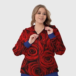 Женский 3D-костюм Красные розы, цвет: 3D-синий — фото 2