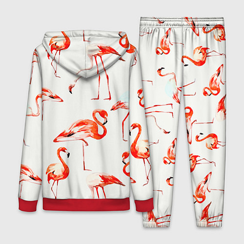 Женский костюм Оранжевые фламинго / 3D-Красный – фото 2