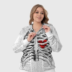 Женский 3D-костюм Грудная клетка, цвет: 3D-белый — фото 2