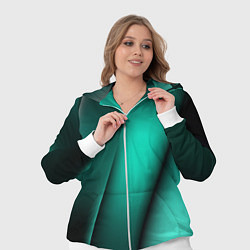 Женский 3D-костюм Emerald lines, цвет: 3D-белый — фото 2