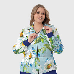 Женский 3D-костюм Ромашки, цвет: 3D-синий — фото 2