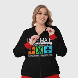 Женский 3D-костюм Ed Sheeran: I hate math, цвет: 3D-красный — фото 2