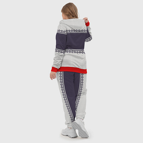 Женский костюм Форсаж: Зимний узор / 3D-Красный – фото 5