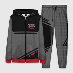 Женский 3D-костюм Audi: Crey & Black, цвет: 3D-красный