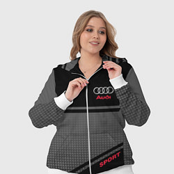 Женский 3D-костюм Audi: Crey & Black, цвет: 3D-белый — фото 2