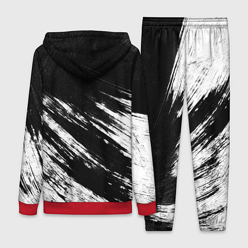 Женский костюм Белый и черный / 3D-Красный – фото 2