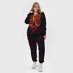 Женский 3D-костюм Человеческий скелет, цвет: 3D-черный — фото 2