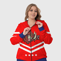 Женский 3D-костюм Спартанский кабан, цвет: 3D-синий — фото 2