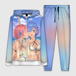 Женский 3D-костюм Жизнь в другом мире с нуля, цвет: 3D-белый