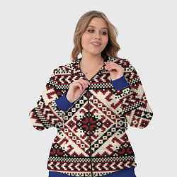 Женский 3D-костюм Славянский орнамент, цвет: 3D-синий — фото 2
