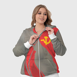 Женский 3D-костюм Флаг над Рейхстагом, цвет: 3D-белый — фото 2
