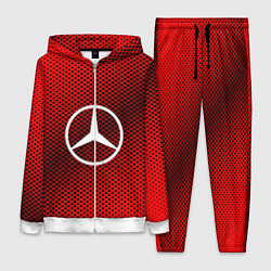 Женский 3D-костюм Mercedes: Red Carbon, цвет: 3D-белый