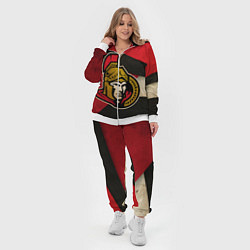 Женский 3D-костюм HC Ottawa Senators: Old Style, цвет: 3D-белый — фото 2
