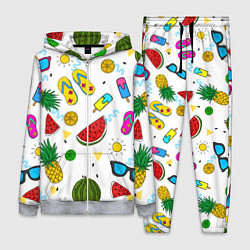 Женский 3D-костюм Летний стиль, цвет: 3D-меланж