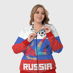 Женский 3D-костюм Russia Footballer, цвет: 3D-красный — фото 2