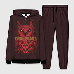 Женский 3D-костюм Twin Peaks: Red Owl, цвет: 3D-черный