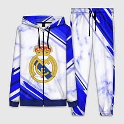 Женский 3D-костюм Real Madrid, цвет: 3D-синий