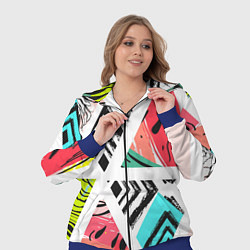 Женский 3D-костюм Тропическое ассорти, цвет: 3D-синий — фото 2