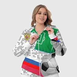 Женский 3D-костюм Русский футбол, цвет: 3D-белый — фото 2
